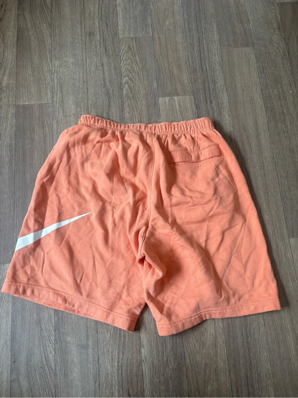 Nike - Orange Athletic Shorts with Drawstring Waist